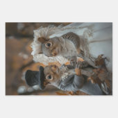 Eichhörnchen werden im Walddekoupage verheiratet Geschenkpapier Set (Vorderseite 2)