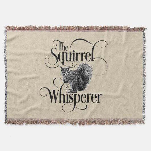 Eichhörnchen Whisperer - lustiger Eichhörnchenlieb Decke (Vorderseite)