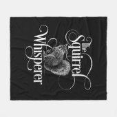 Eichhörnchen Whisperer - lustiger Eichhörnchenlieb Fleecedecke (Vorderseite (Horizontal))