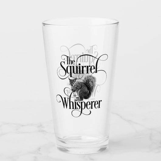 Eichhörnchen Whisperer - lustiger Eichhörnchenlieb Glas (Vorderseite)