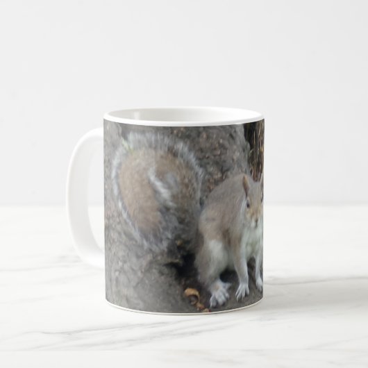 Eichhörnchen White Coffee Tasse (Vorderseite Links)