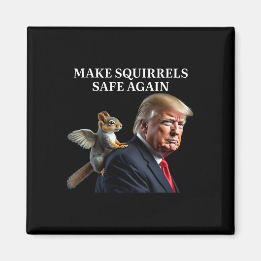 Eichhörnchen wieder sicher Erdnuss Eichhörnchen P' Magnet (Vorne)