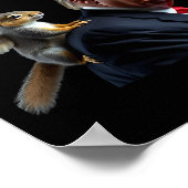 Eichhörnchen wieder sicher Erdnuss Eichhörnchen P' Poster (Ecke)