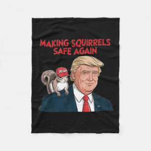Eichhörnchen wieder sicher machen Trump 2024 Fleecedecke