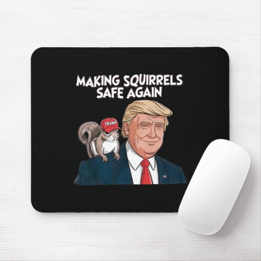 Eichhörnchen wieder sicher machen Trump 2024 Mousepad (Mit Mouse)
