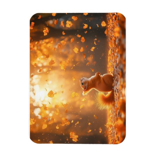 Eichhörnchen Wildtier Liebendes Porträt Magnet (Vertikal)