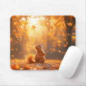 Eichhörnchen Wildtier Liebendes Porträt  Mousepad (Mit Mouse)