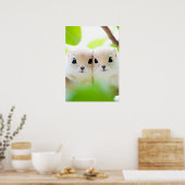 Eichhörnchen Wildtier Liebendes Porträt  Poster (Küche)