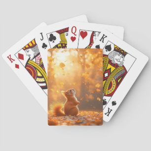 Eichhörnchen Wildtier Liebendes Porträt Spielkarten