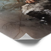 Eichhörnchen Woodland Animal Art Print Poster (Ecke)