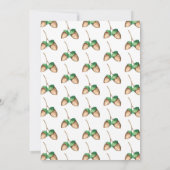 Eichhörnchen Woodland Autumn Watercolor Kinderdusc Einladung (Rückseite)