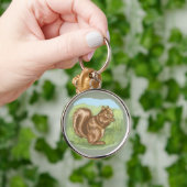 Eichhörnchen Woodland Life Cartoon Design Schlüsselanhänger (Hand)