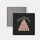Eichhörnchen Xmas Tree Eichhörnchen Weihnachtsbaum Magnet (Vorderseite/Rückseite)