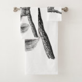 Eichhörnchen zeichnend badhandtuch set (Insitu)