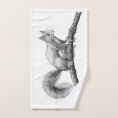 Eichhörnchen zeichnend badhandtuch set (Handtuch)