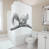 Eichhörnchen zeichnend duschvorhang (Beispiel)