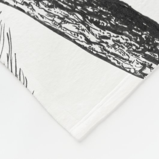 Eichhörnchen zeichnend fleecedecke (Ecke)