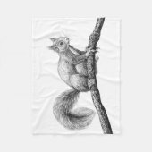Eichhörnchen zeichnend fleecedecke (Vorderseite)
