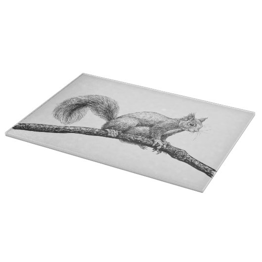 Eichhörnchen zeichnend schneidebrett (Ecke)