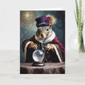 Eichhörnchen Zigeuner Halloween Karte (Vorderseite)