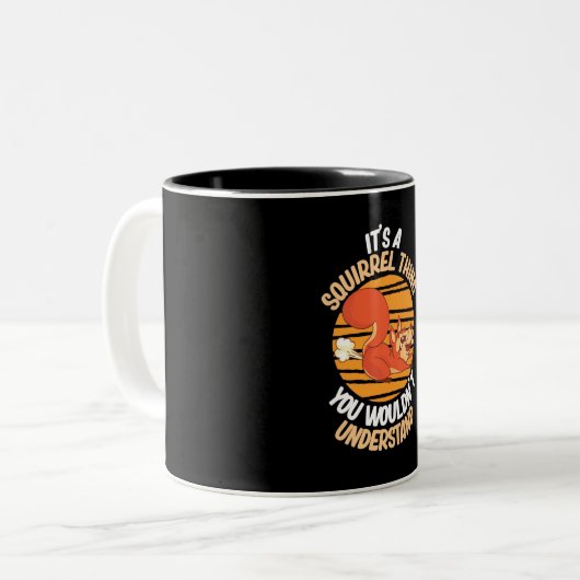 Eichhörnchen Zweifarbige Tasse (Vorderseite Links)
