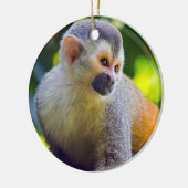 Eichhörnchenaffe Manuel Antonio NP - Costa Rica Keramik Ornament (Links)