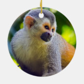 Eichhörnchenaffe Manuel Antonio NP - Costa Rica Keramik Ornament (Hinten)