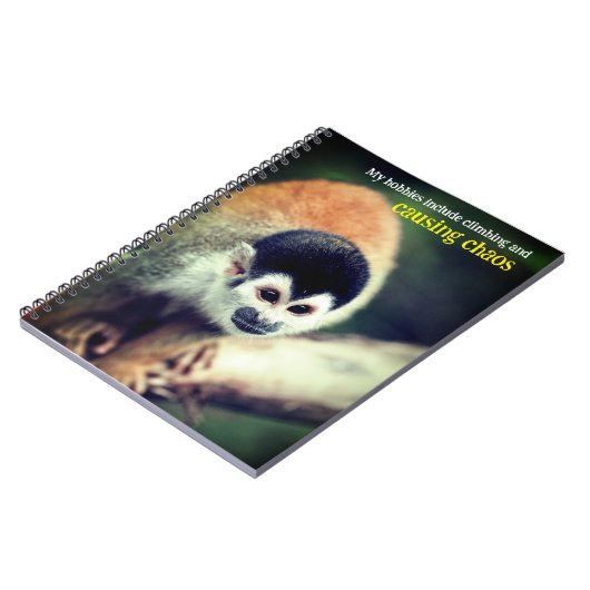 Eichhörnchenaffe Notizblock (Linke Seite)