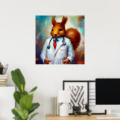 Eichhörnchenarzt Poster (Heimbüro)