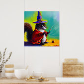 Eichhörnchenassistent Poster (Küche)