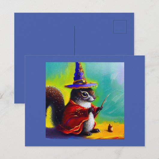 Eichhörnchenassistent Postkarte (Vorne/Hinten)