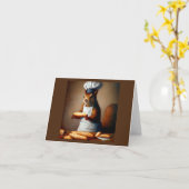 Eichhörnchenbäcker Karte (Gelbe Blume)