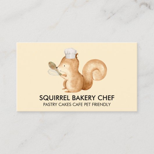 Eichhörnchenbäckerei Visitenkarte (Vorderseite)