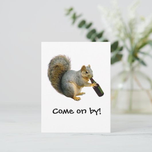 Eichhörnchenbär Postkarte (Stehend Vorderseite)