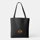 Eichhörnchenbauer vor Scheune Sonnenblumen Tasche (Rückseite)