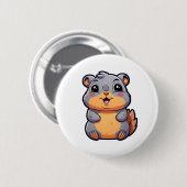 Eichhörnchenbild des Cartoon Button (Vorne & Hinten)
