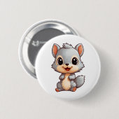 Eichhörnchenbild des Cartoon Button (Vorne & Hinten)