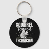 Eichhörnchenentzug Techniker Eichhörnchenjagd Schlüsselanhänger (Vorderseite)