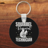 Eichhörnchenentzug Techniker Eichhörnchenjagd Schlüsselanhänger (Vorderseite)