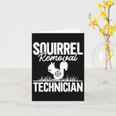 Eichhörnchenentzug Techniker Funny Squirrel Jagd Karte (Gelbe Blume)