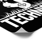 Eichhörnchenentzug Techniker Funny Squirrel Jagd Poster (Ecke)