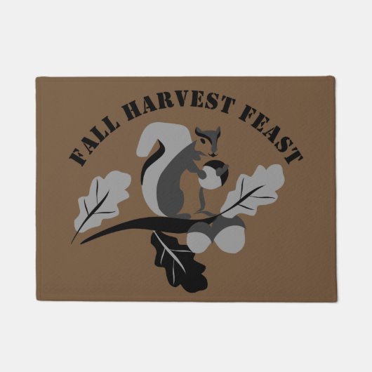 Eichhörnchenernte Fußmatte (Vorderseite)