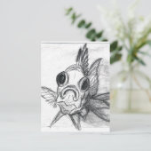 Eichhörnchenfisch im Gesicht Postkarte (Stehend Vorderseite)