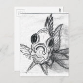 Eichhörnchenfisch im Gesicht Postkarte (Vorne/Hinten)