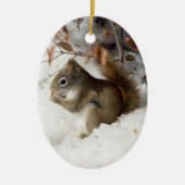 Eichhörnchenfrühstück Keramik Ornament (Vorne)