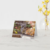 Eichhörnchengedanken Karte (Gelbe Blume)