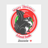 Eichhörnchengeschenke, personalisierter Name Aufkleber (Blatt)