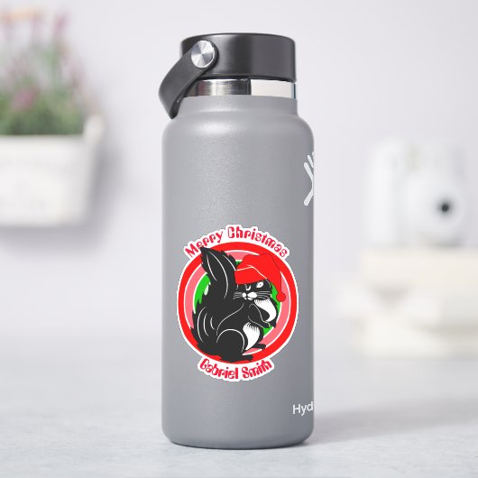Eichhörnchengeschenke, personalisierter Name Aufkleber (HydroFlask)