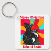 Eichhörnchengeschenke, personalisierter Name Schlüsselanhänger (Vorderseite)