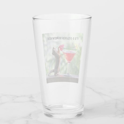 Eichhörnchenglas Glas (Rückseite)